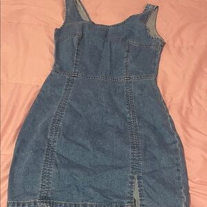 Denim Sleeveless Mini Dress